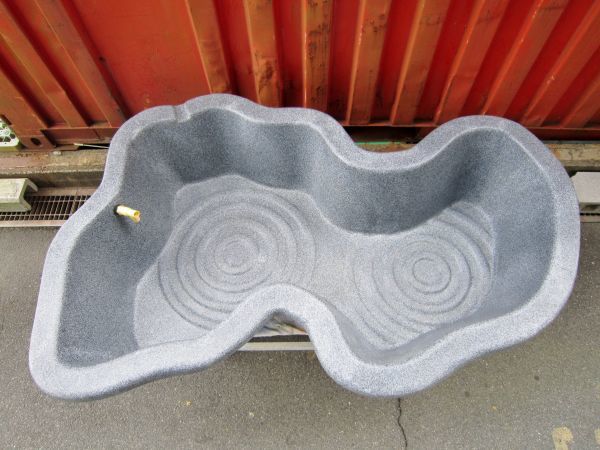 みかげ調プラ池 ひょうたん池 240L 買取りしました【中古工具