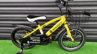 RENAULT ルノー 幼児用自転車 青 （補助輪付き）直接引き取りのみ